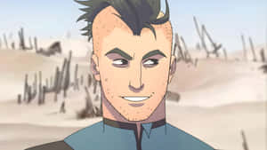 Mohawk Mark Character Design Wallpaper