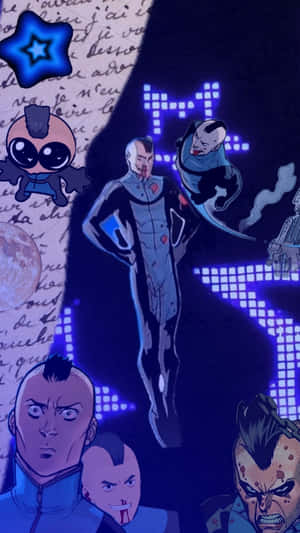 Mohawk Mark Characters Wallpaper