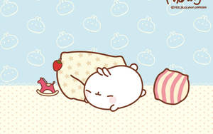 Molang Sleeping Wallpaper