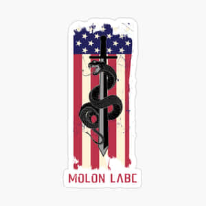 Mollon Labe - American Flag Sticker Wallpaper