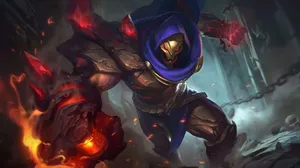 Molten Fist Warrior Artwork Wallpaper