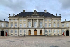 Moltke's Palace At The Amalienborg Palace Square Wallpaper