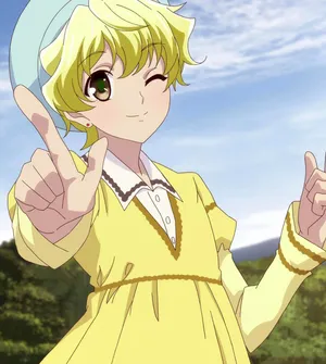 Momiji Sohma Anime Character Gesture Wallpaper