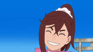 Momo Ayase Smiling Brightly Wallpaper