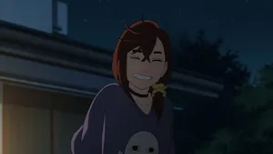 Momo Ayase Smiling Night Wallpaper