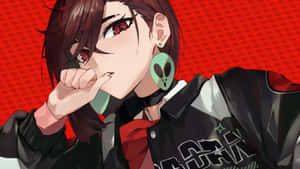 Momo Ayase Stylish Anime Portrait Wallpaper