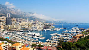 Monaco City And Port Wallpaper