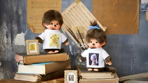 Monchhichi Dolls With Books Wallpaper