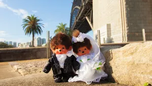 Monchhichi Wedding Dolls Wallpaper