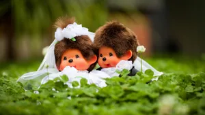 Monchhichi Wedding Dolls Wallpaper