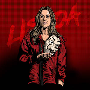 Money Heist Lisbon Vector Art Wallpaper