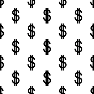 Money Sign White Wallpaper