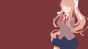 Monika Vector Art Doki Doki Literature Club Wallpaper