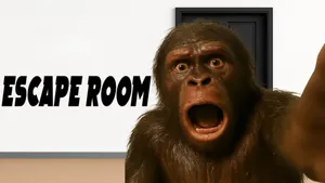 Monkey Escape Room Reaction Wallpaper