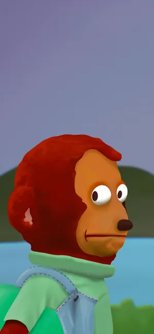 Monkey Meme Side Eye Wallpaper
