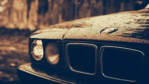 Monochromatic Headlight Bmw Laptop Wallpaper