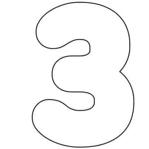 Monochromatic Number Collage Wallpaper