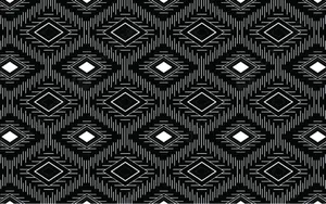 Monochrome Aztec Pattern Design Wallpaper