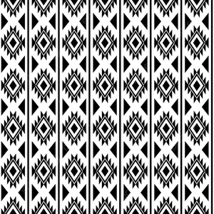 Monochrome Aztec Pattern Design Wallpaper