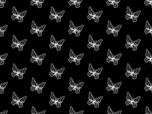 Monochrome_ Butterfly_ Pattern.jpg Wallpaper