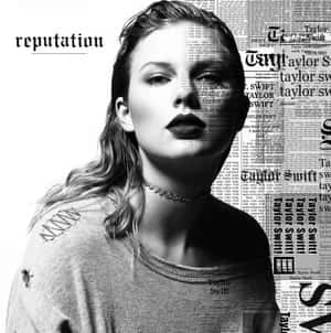Monochrome Celebrity Reputation Album Cover Wallpaper