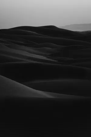 Monochrome_ Desert_ Dunes Wallpaper