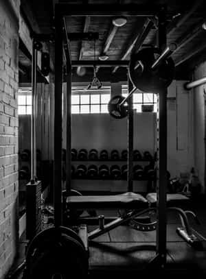 Monochrome_ Gym_ Setup Wallpaper