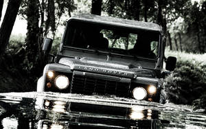 Monochrome Land Rover Wallpaper