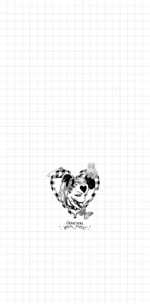Monochrome_ Love_ Sketch_ Art Wallpaper
