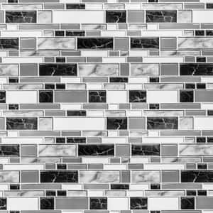 Monochrome Marble Brick Walls Wallpaper