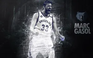 Monochrome Marc Gasol Wallpaper