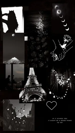 Monochrome_ Montage_ Aesthetic Wallpaper