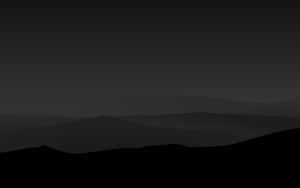 Monochrome_ Mountain_ Silhouettes_4 K Wallpaper