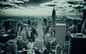 Monochrome New York City Laptop Wallpaper