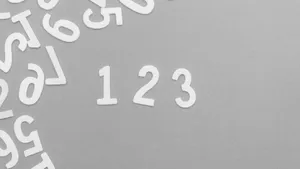 Monochrome Number Pattern In High Resolution Wallpaper