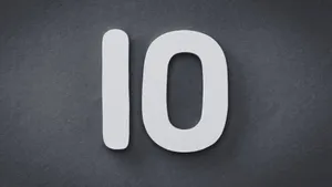 Monochrome Number Pattern On A Textured Wall Wallpaper