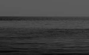 Monochrome_ Ocean_ Horizon Wallpaper