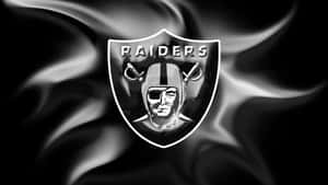 Monochrome Raiders Logoon Wavy Background Wallpaper