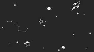 Monochrome Space Aesthetic Wallpaper