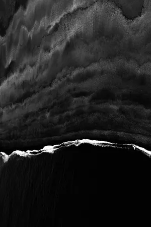 Monochrome_ Wave_ Contrast Wallpaper