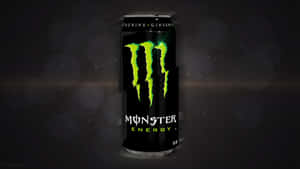 Monster Energy Drink Can Dark Background Wallpaper