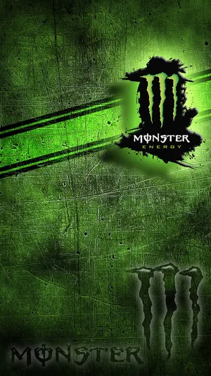 Monster Energy Green Background Wallpaper