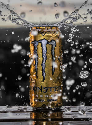 Monster Energy Ultra Gold Splash Wallpaper