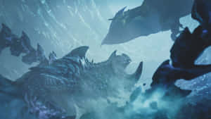 Monster Hunter Wilds Epic Battle Wallpaper