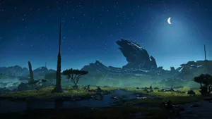 Monster Hunter Wilds Nightscape Wallpaper