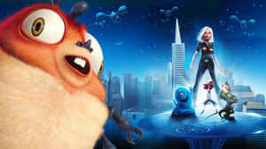 Monsters Vs Aliens Cool Characters Wallpaper