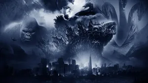 Monstrous Face-off: Godzilla Vs. Kong Wallpaper