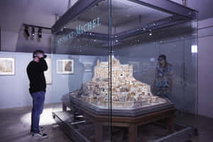 Mont Saint Michel Model Exhibit Wallpaper