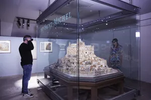 Mont Saint Michel Model Exhibit Wallpaper