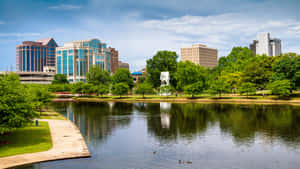 Montgomery Cityscape Reflections Wallpaper